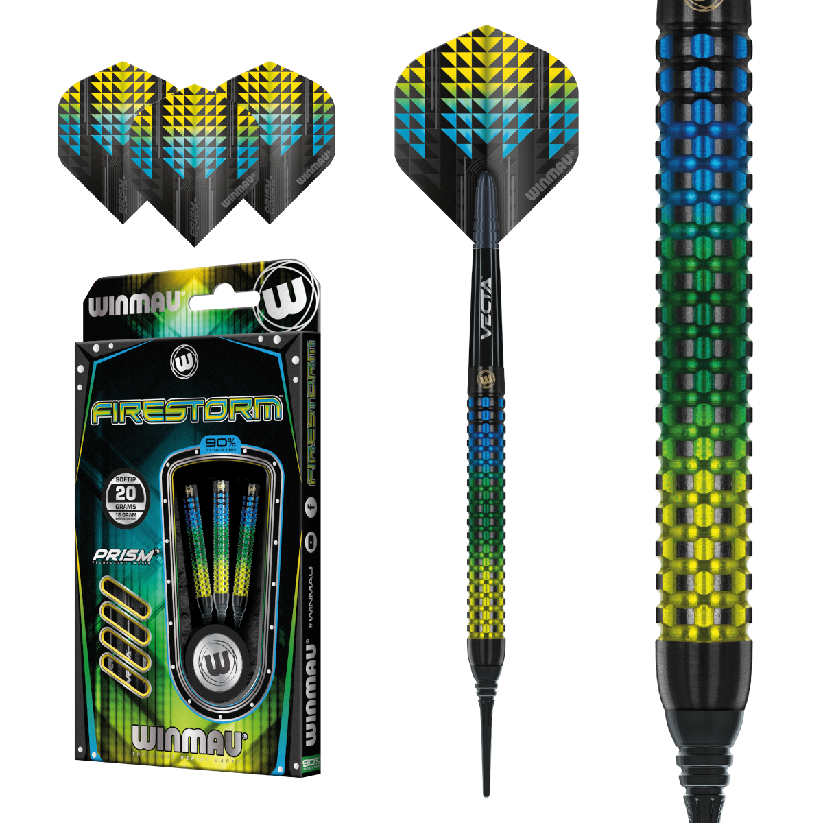 Winmau - Firestorm 90% | Softdarts