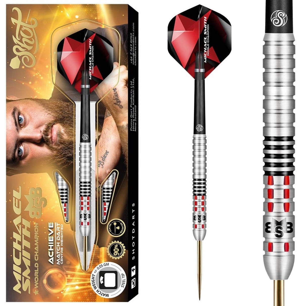 Shot - Michael Smith Achieve 90% | Steeldarts