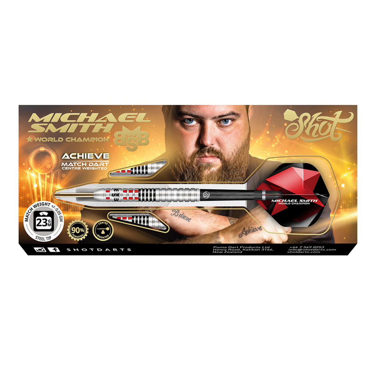 Shot - Michael Smith Achieve 90% | Steeldarts