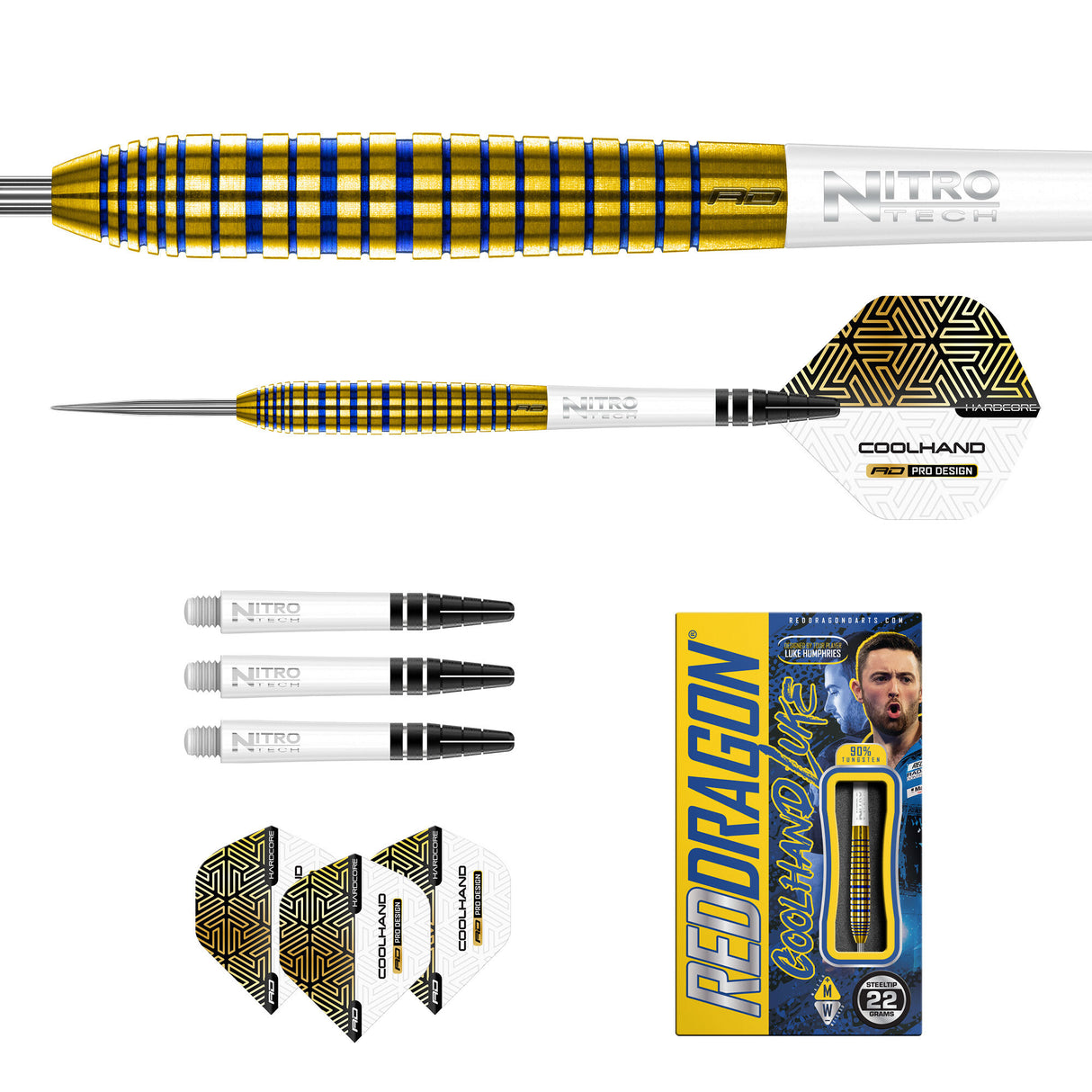 Red Dragon - Luke Humphries TX3 Gold SE | Steeldarts