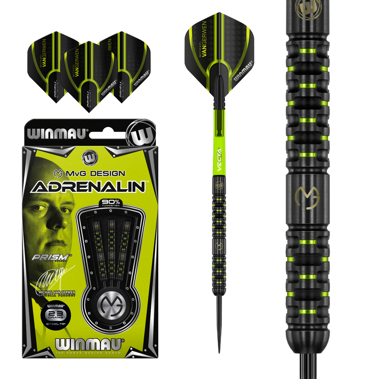 Winmau - Michael van Gerwen Adrenalin 90% | Steeldarts