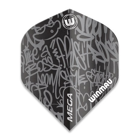 Winmau - Mega Standard Graphic Black | Dart Flights